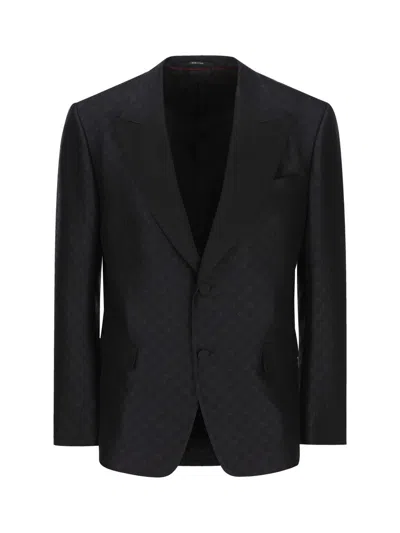 Gucci Horsebit Formal Jacket In Black