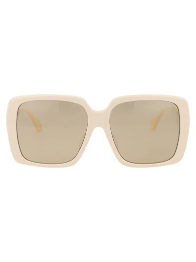 Gucci Sunglasses In 006 Ivory Ivory Brown