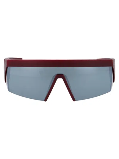 Mykita Sunglasses In 324 Md24 New Aubergine Lateral Silver Flash