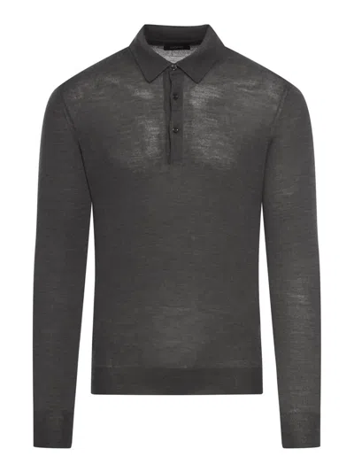 Nome Polo Neck Jumper In Grey