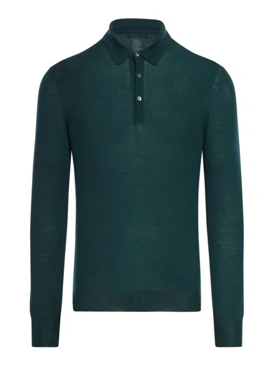 Nome Polo Neck Jumper In Green