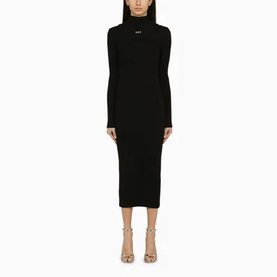 Off-white ™ Midi Dress With Logo In Black