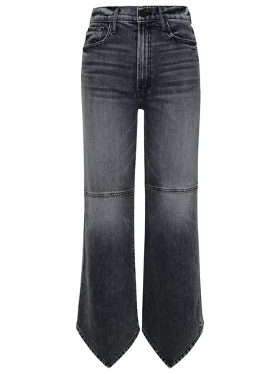 Mother The Dagger Flood Stretch Jeans In Grey