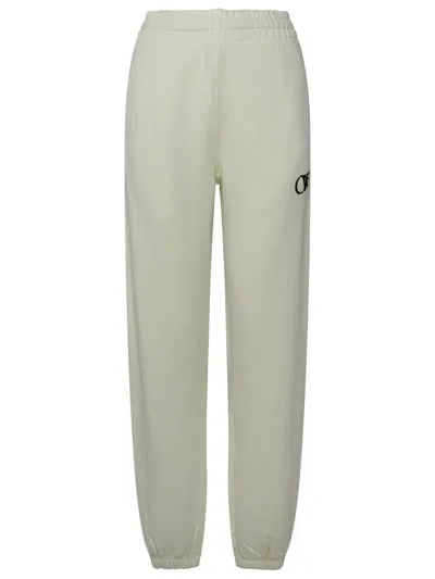 Off-white Cream Cotton Joggers