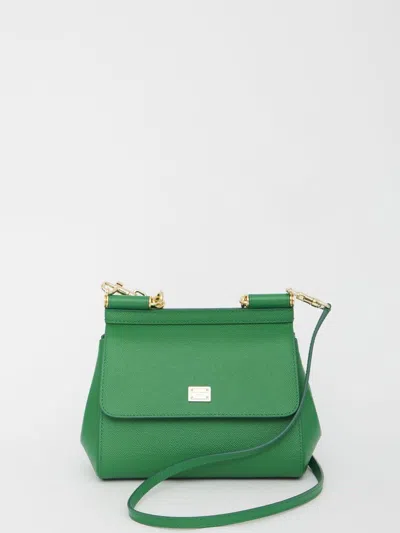 Dolce & Gabbana Small Sicily Bag In Green