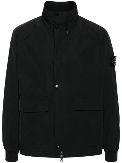 Stone Island Jacket With Patch Pockets In Black