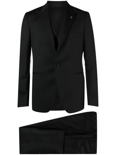 Tagliatore Smoking Suit In Black