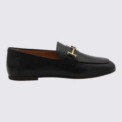 Tod's Black Suede Double T Loafers