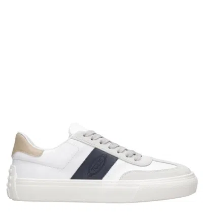 Tod's Sneakers In Bianco/blu