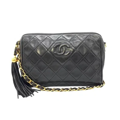 Pre-owned Chanel Camera Black Leather Shopper Bag ()