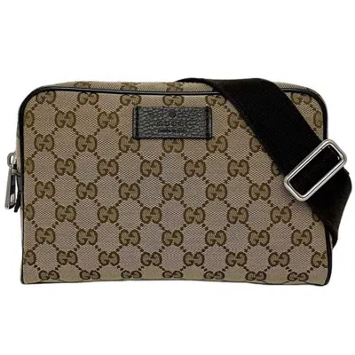 Gucci Gg Canvas Beige Canvas Shoulder Bag ()