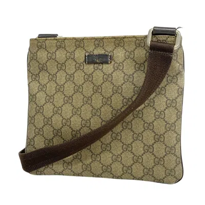 Gucci Gg Canvas Beige Canvas Shoulder Bag ()