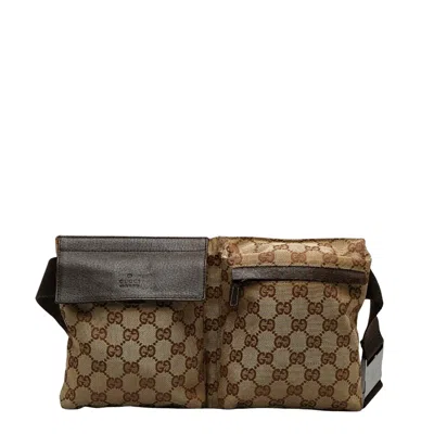 Gucci Gg Canvas Brown Canvas Shoulder Bag ()