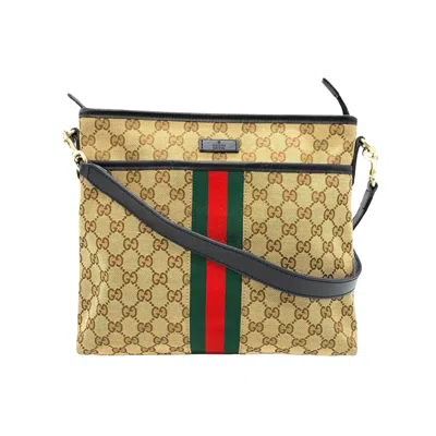 Gucci Ophidia Beige Canvas Shopper Bag () In Yellow