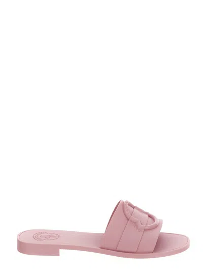Moncler Mon Slide Sandal In Pink