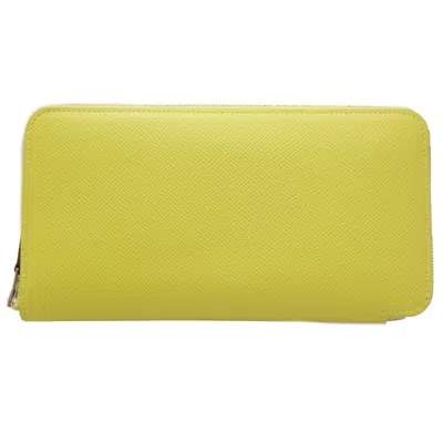 Hermes Hermès Silk'in Yellow Leather Wallet  ()