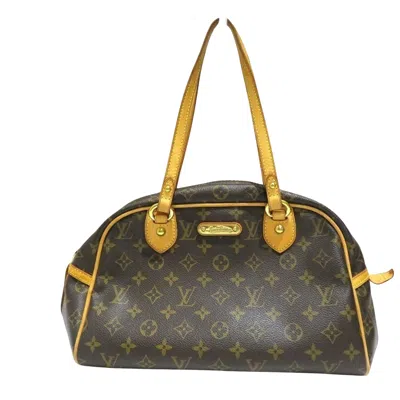 Pre-owned Louis Vuitton Montorgueil Brown Canvas Shoulder Bag ()