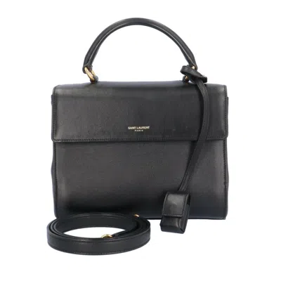 Saint Laurent Black Leather Shoulder Bag ()