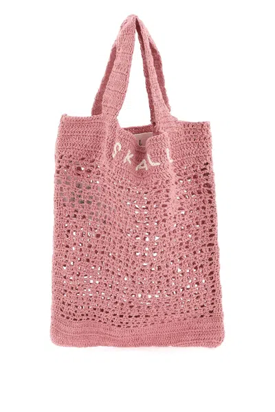 Skall Studio Borsa A Mano Evalu In Crochet In Pink