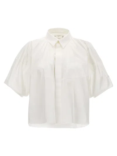 Sacai Poplin Shirt In White