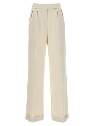 Kiton Loose Leg Pants In White