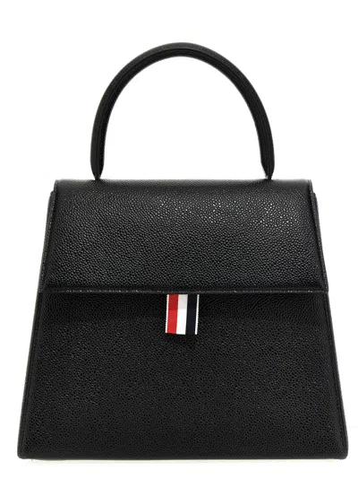 Thom Browne Trapeze Hand Bags In Black