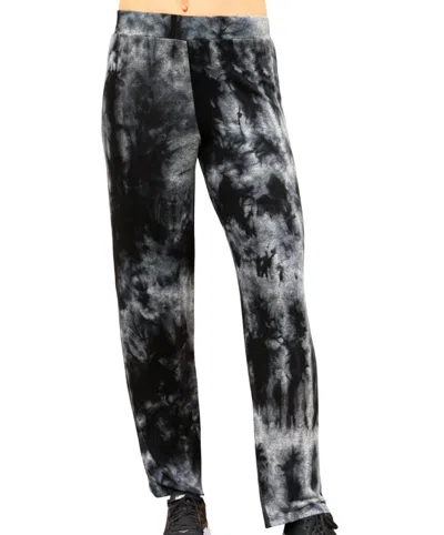 French Kyss Marble Wash Lounge Pant In Carbon In Grey