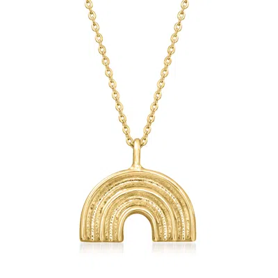 Rs Pure By Ross-simons 14kt Yellow Gold Rainbow Necklace