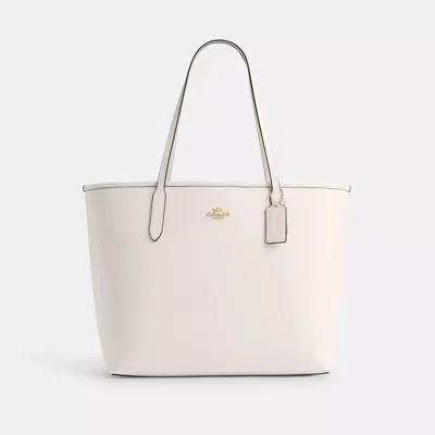 Coach Outlet City Tote In White