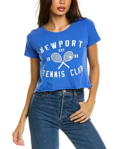Prince Peter Newport Tennis Club Crop T-shirt In Blue