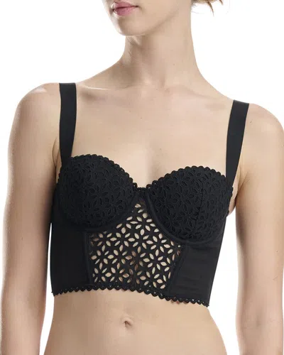 Wolford Long Line Bustier Top In Black