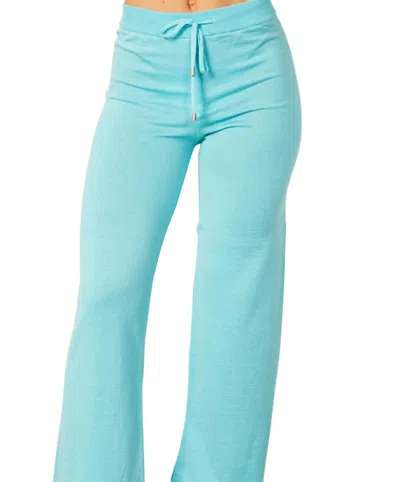 French Kyss Lounge Pant In Aqua In Blue