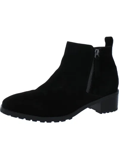 Aqua College Sanction Womens Suede Waterproof Ankle Boots In Black