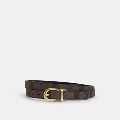 Coach Outlet Classic Buckle Cut To Size Reversible Belt, 18 Mm In Brown