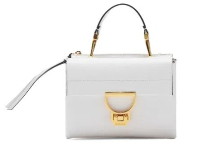 Coccinelle Arlettis Handbag In Brillant White