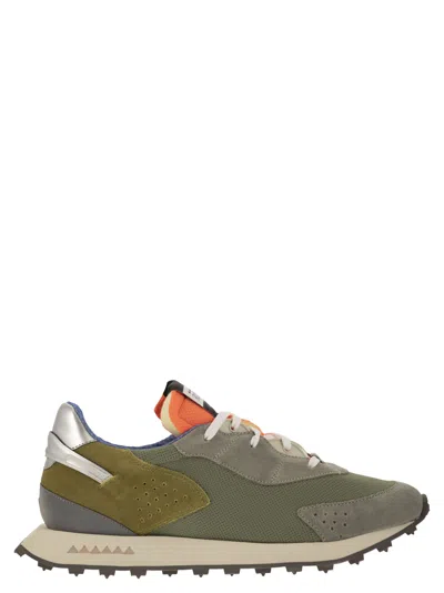 Run Of Piuma - Sneakers In Green/silver