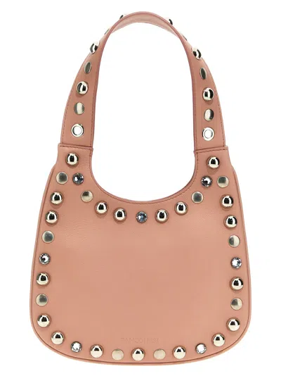 Panconesi Diamanti Saddle Bag S Handbag In Nude & Neutrals