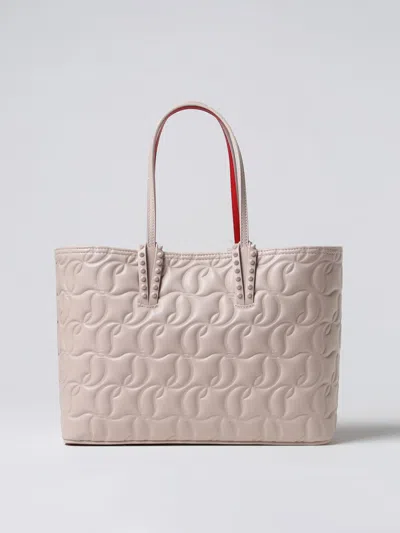 Christian Louboutin Tote Bags Woman Natural Woman In Cream