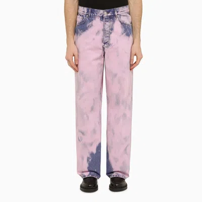 Dries Van Noten Jeans In Pink & Purple