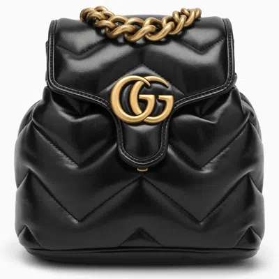 Gucci Gg Marmont Backpack In Black