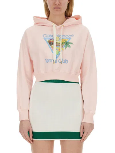 Casablanca Sweatshirt With Logo In Pink