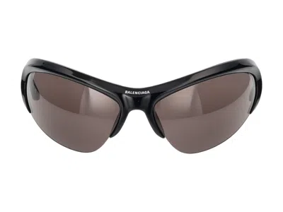 Balenciaga Sunglasses In Black Silver Grey