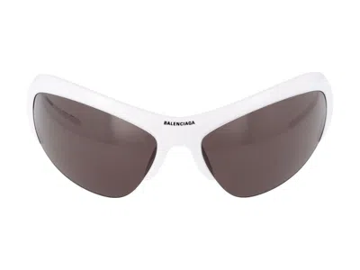Balenciaga Sunglasses In White Silver Grey