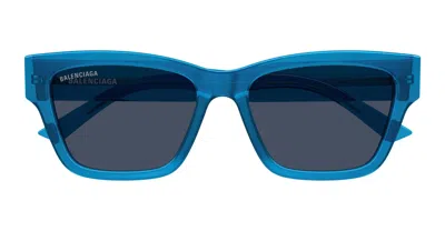 Balenciaga Eyewear Rectangular Frame Sunglasses In Grey