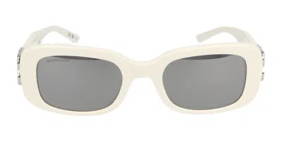 Balenciaga Bb0310sk-003 - White Sunglasses