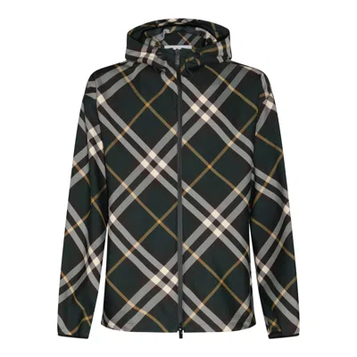 Burberry Check Jacket In Ivy Ip Check