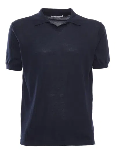 Kangra Cashmere Polo In Blue