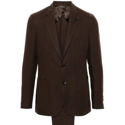Lardini Suits In Brown