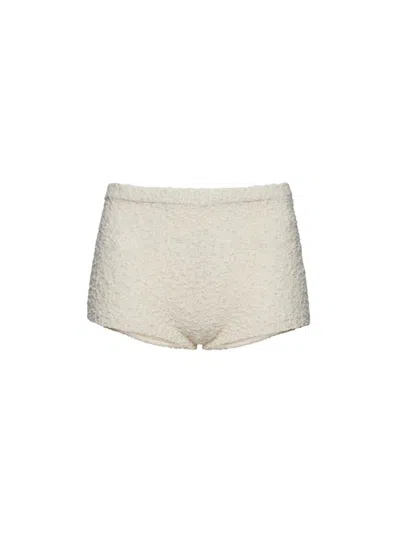 Magda Butrym Textured Shorts In Nude & Neutrals