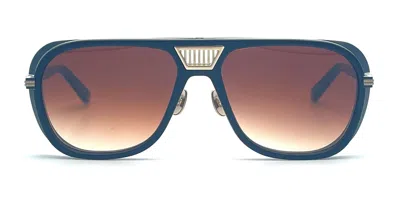 Matsuda M3023-v2 - Matte Gold Sunglasses In Matte Black